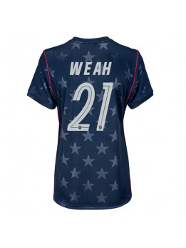 Vereinigte Staaten Timothy Weah #21 Auswärtstrikot für Frauen WM 2026 Kurzarm Vereinigte Staaten Timothy Weah #21 Auswärtstrikot für Frauen WM 2026 Kurzarm